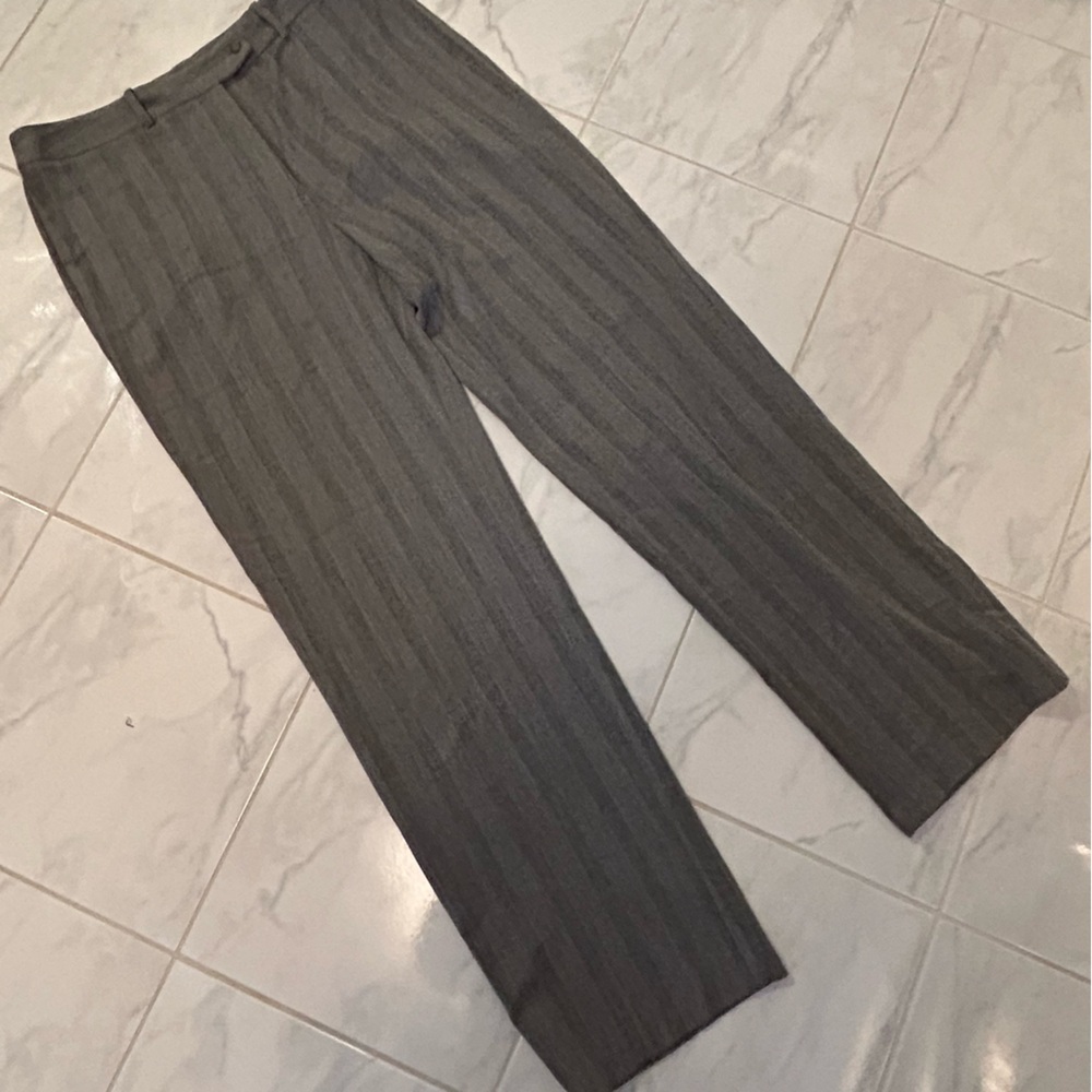 Bianca nygard Gray Striped dress Pants. New!